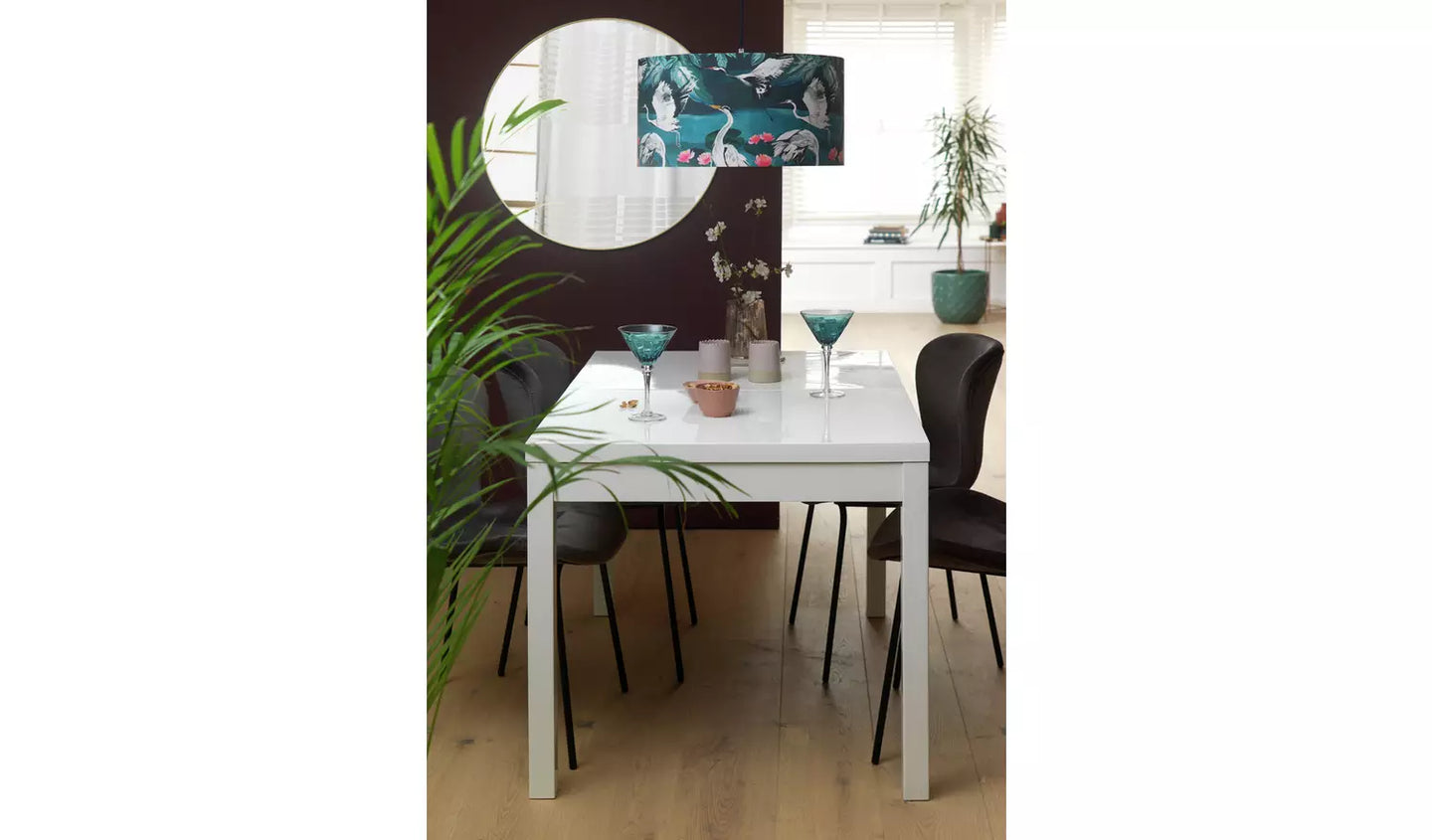 Lyssa Extending 4-6 Seater Dining Table - White